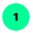 Number 1 with at green circle