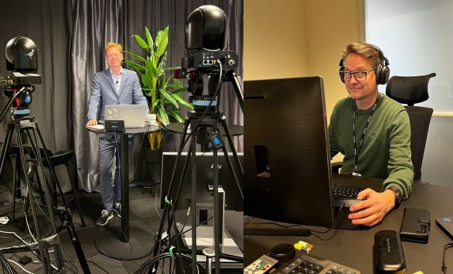Arne Kristoffer Norborg, host of Cegal’s virtual tech day and Jørund Kopren, in-house producer.